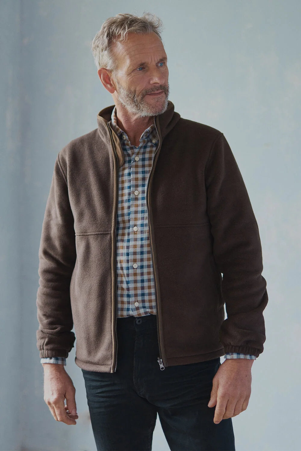mens Fleece Jacket (zips into Longcoats Newlyn